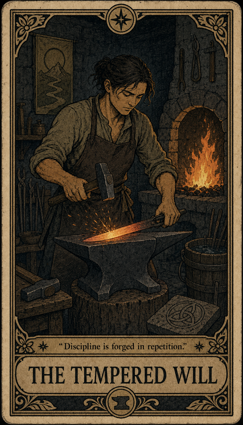 The Tempered Will tarot card